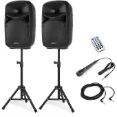 VONYX VPS102A geluidsinstallatie 600W met stands en LED's