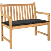 vidaXL Tuinbankkussen 120x50x3 cm oxford stof zwart