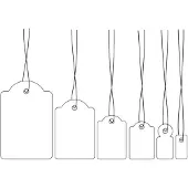 Herma Hanglabel 32x50 mm met draad wit 1000 st.