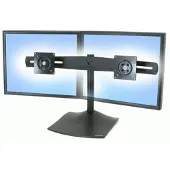 Ergotron 33-322-200 Monitorvoet Aantal monteerbare displays: 2 Display(s) 48,3 cm (19) - 61 cm (24) Zwart, Antraciet Staand, Kantelbaar, Draaibaar