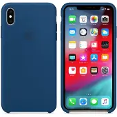 Apple iPhone Xs Max Silicone Case Horizonblauw
