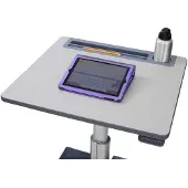 Ergotron LEARNFIT II, verstelbaar staand bureau, helder geanodiseerd