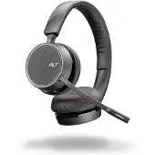 Poly Voyager 4220 Kantoor (Draadloze, USB-A), Kantoorheadset, Zwart