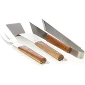 Point-Virgule BBQ set rvs hout 3-delig