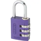 ABUS cijferhangslot paars 145/30