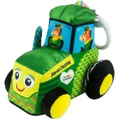 Lamaze - John Deere - Clip and Go - Eerste Baby Knuffel - Mijn Eerste John Deere - Baby Tractor