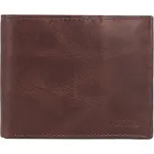 Fossil Derrick Portemonnee RFID leer 11 cm darkbrown