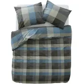 Daydream Dekbedovertrek Phil Blue Katoen-240 x 200 / 220 cm | Lits-Jumeaux