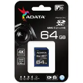 ADATA ASDX64GUI3V30S-R flashgeheugen 64 GB SDXC Klasse 10 UHS-I