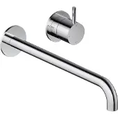 Hotbath Cobber CB005 Afbouwdeel Voor Inbouw Wastafelkraan 25cm - Chroom - Messing - Kranen, Wastafelkranen, Inbouw Wastafelkranen - 8719874205634