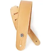 D'Addario 20GL03 leren gitaarband Slim Garment leather geel