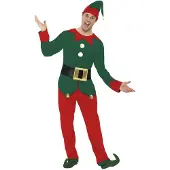 Smiffys Kerstelf pak heren