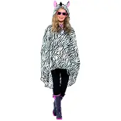 Smiffys Zebra Party Poncho
