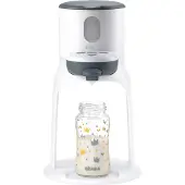 Beaba Bib'Expresso Flessenbereider - Snelle Babyfles Bereiding - 30s Opwarmtijd - Instelbare Temperatuur - Flessenwarmer - Bain-Marie Functie - Wit