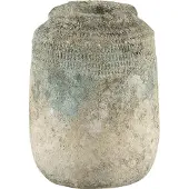 Ptmd Cai Fles 20 cm Blauw Keramiek