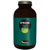 Hanoju Spirulina 400 mg glas flacon