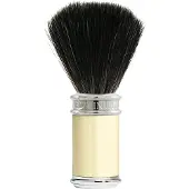 Edwin Jagger Shaving Borsteles Synthetic Imitation Ivory & Chrome Shaving Borstel Ref.2SB87 Kwast - 1stuks | Voor Mannen