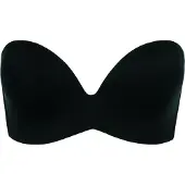 Wonderbra Perfect strapless Dames Beha - ZWART - Maat C75
