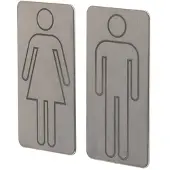 Tiger Deurschilden Woman & Man RVS Geborsteld