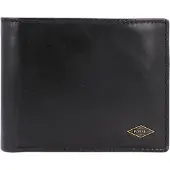 Fossil Leer portemonnee Ryan Passcase Black zwart