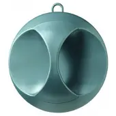 Comair Kabinett-Spiegel Elegant silber-matt mit Griff und Öse 25 cm