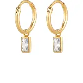 Elli Oorbellen goud / transparant