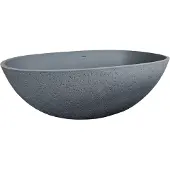 Best design Vrijstaand Ligbad Craquelé-stone Just-Solid 180x85x52 cm Lava Grijs