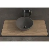SSI Design Solid Thin waskom 39x14,5cm donkergrijs
