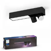 Philips Hue Centris Opbouwspot White and Color - Zwart - Rechthoek - 2-Spots
