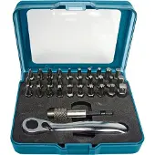 Makita 32-delige bitset P-79790 met ratel