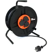QwattPro Blackmaster kabelhaspel BM300 RA 50m 3G1,5 H07RN-F zwart - 1111020 - 1111020