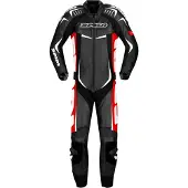 Spidi Track Wind Pro, lederen pak, 1 stuk. ,zwart/rood/witte ,48