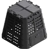 VidaXL Compostbak 480 l 93,3x93,3x80 cm zwart