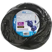Pro Plus CEE verlengkabel 30M met haakse contrastekker + Schuko stopcontact 3x2,5mm