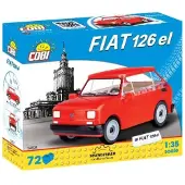 COBI -24531 Fiat 126 EL bouwdoos, youngtimer, 1:35, 72 onderdelen