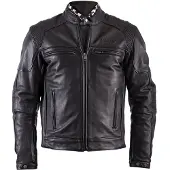 Helstons Trust motorjas, leer, zwart, maat M