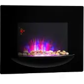 Klarstein Feuerschale elektrische wandhaard 1800W vlammenillusie decoratieve stenen