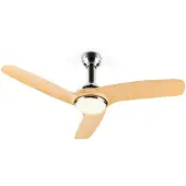 Klarstein Silent Service plafondventilator Ø: 128 cm, vermogen: 25 watt hout-look