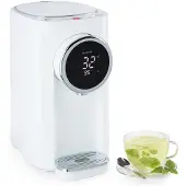 Klarstein Hot Spring Plus heetwaterdispenser 5l rvs watertank 45-95 °C wit