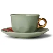 Essenza Galerij koffiekop & schotel - Groen