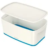 Leitz MyBox Klein met deksel, opbergdoos - blauw/wit