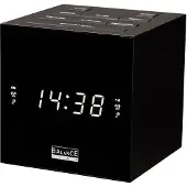 Coppens Balance wekkerradio am/fm digitaal led zwart met usb |
