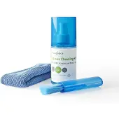 Nedis Schermreiniger | Spray | 200 ml | Wisser inbegrepen | 1 stuks - CLSN120BU CLSN120BU
