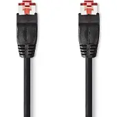 Nedis CAT6 Netwerkkabel | RJ45 Male | RJ45 Male | U/UTP | 30.0 m | Rond | PVC | Zwart | Label - CCGL85200BK300