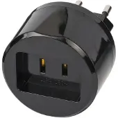 Brennenstuhl Wereldreisadapter Type A Type C BN-1508500010 Zwart