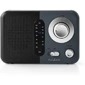 Nedis FM radio 2,4W / zwart/grijs