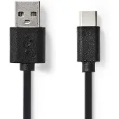 Nedis Kabel USB 2.0 | Type-C male - A male | 2,0 m | Zwart Nedis