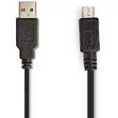 Nedis USB A naar Micro USB kabel | 0.2 tot 2 meter | USB 2.0