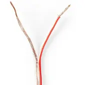Nedis Luidsprekerkabel op rol | 15 meter (0.75 mm², Transparant)