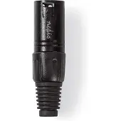 Nedis XLR connector | M | | 3-pin (Metaal, Trekontlasting)
